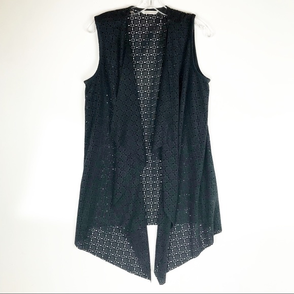 Soft Surroundings Jackets & Blazers - 🔥Soft Surroundings | Navy Blue Waterfall Vest